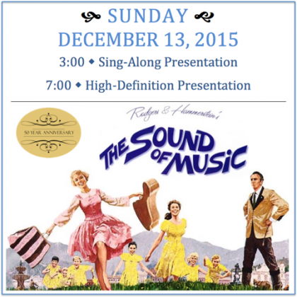 The 3 pm presentation will include song lyrics as captions so that audience can sing along! 