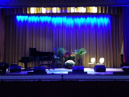 Getting Ready for an exquisite performance. Come out and support Kevin's Community Center. 